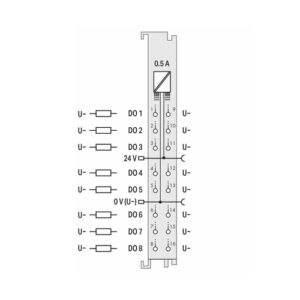 ماژول PLC هشت خروجی دیجیتال 0.5A - 24Vdc - دو سیم