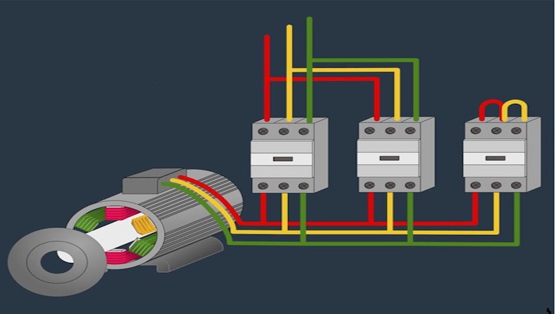 آموزش نحوه بستن ستاره مثلث با کنتاکتور