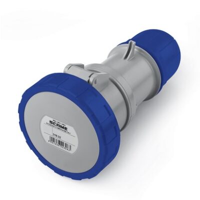 مادگی تک فاز سه پین 32 آمپر سیار IP67 | آسان صنعت نمایندگی WAGO و SCAME - راه اندازی تابلو برق 1 مادگی تک فاز سه پین 32 آمپر سیار IP67