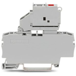 ترمینال ریلی فیوز دار LED دار با ولتاژ 250-110 ولت سایز 2/5 یک به یک