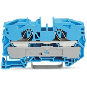 ترمینال ریلی فنری سایز 16 یک به یک EXe آبی